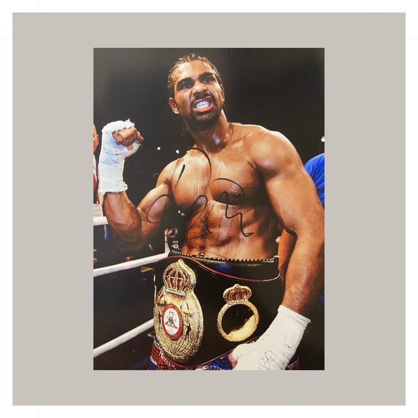 DAVID HAYE HAND SIGNED A4 PHOTO
