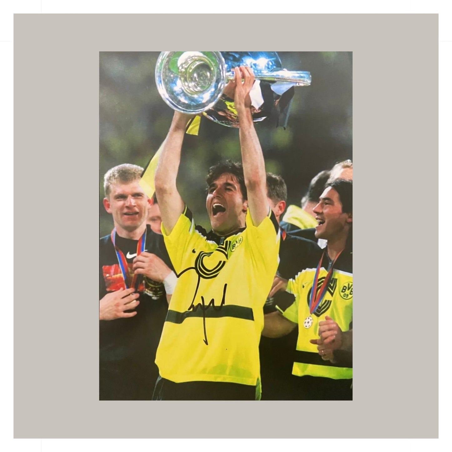 KARL-HEINZ RIEDLE SIGNED A4 PHOTO