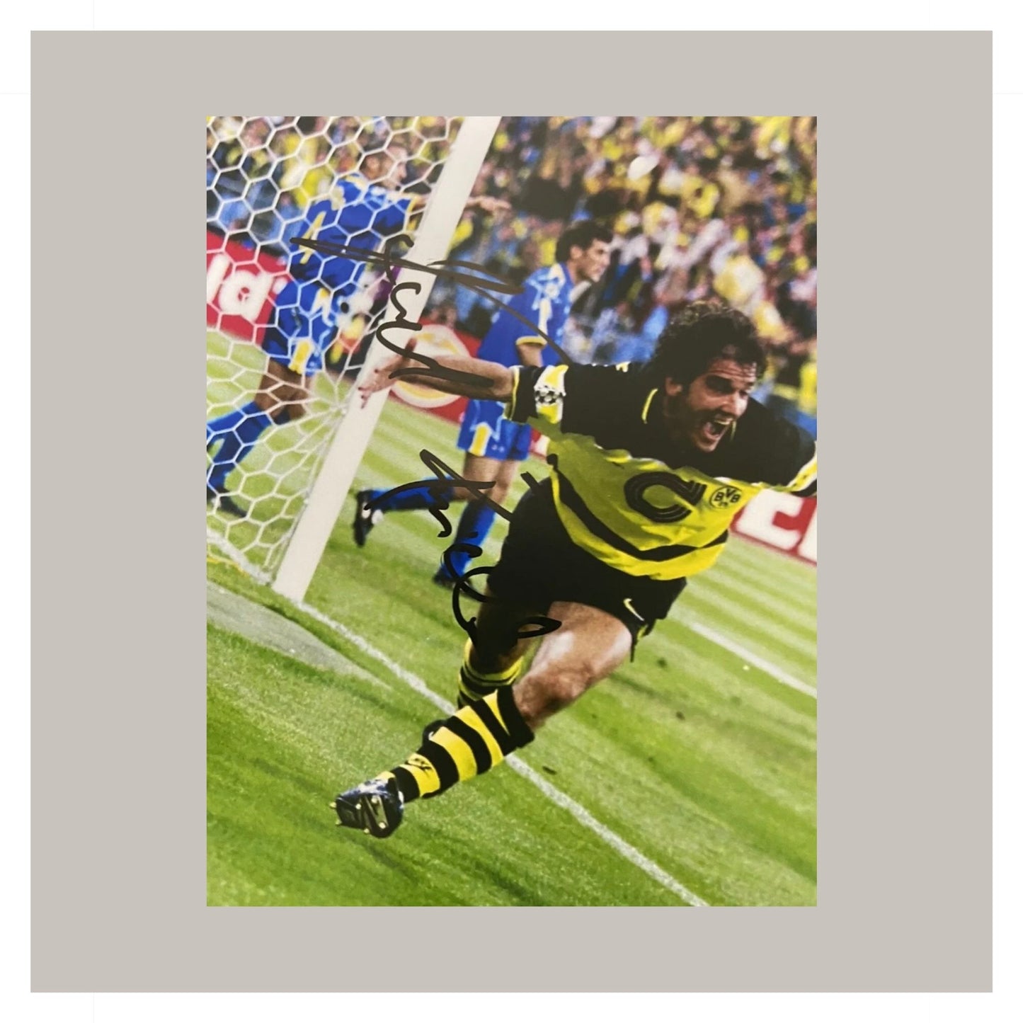 KARL-HEINZ RIEDLE SIGNED A4 PHOTO