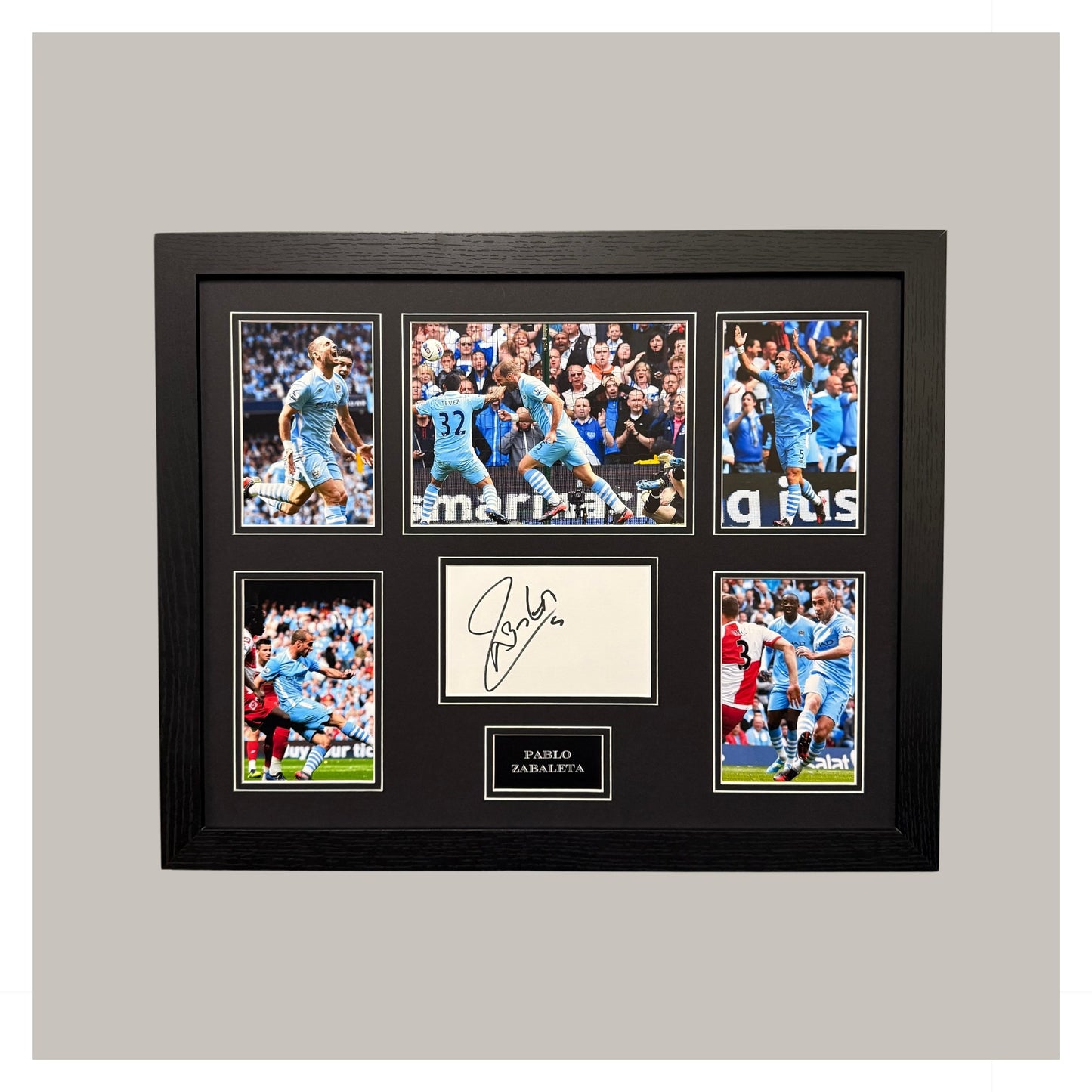 PABLO ZABALETA WHITE CARD MOUNTED DISPLAY