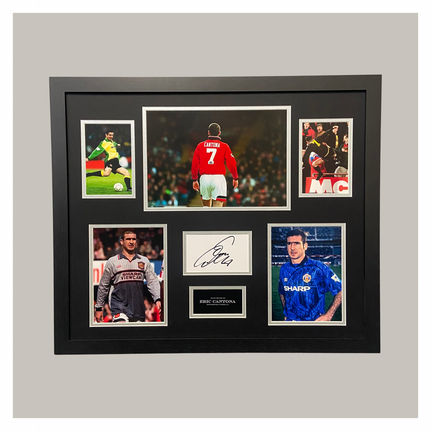 HAND SIGNED ERIC CANTONA DISPLAY