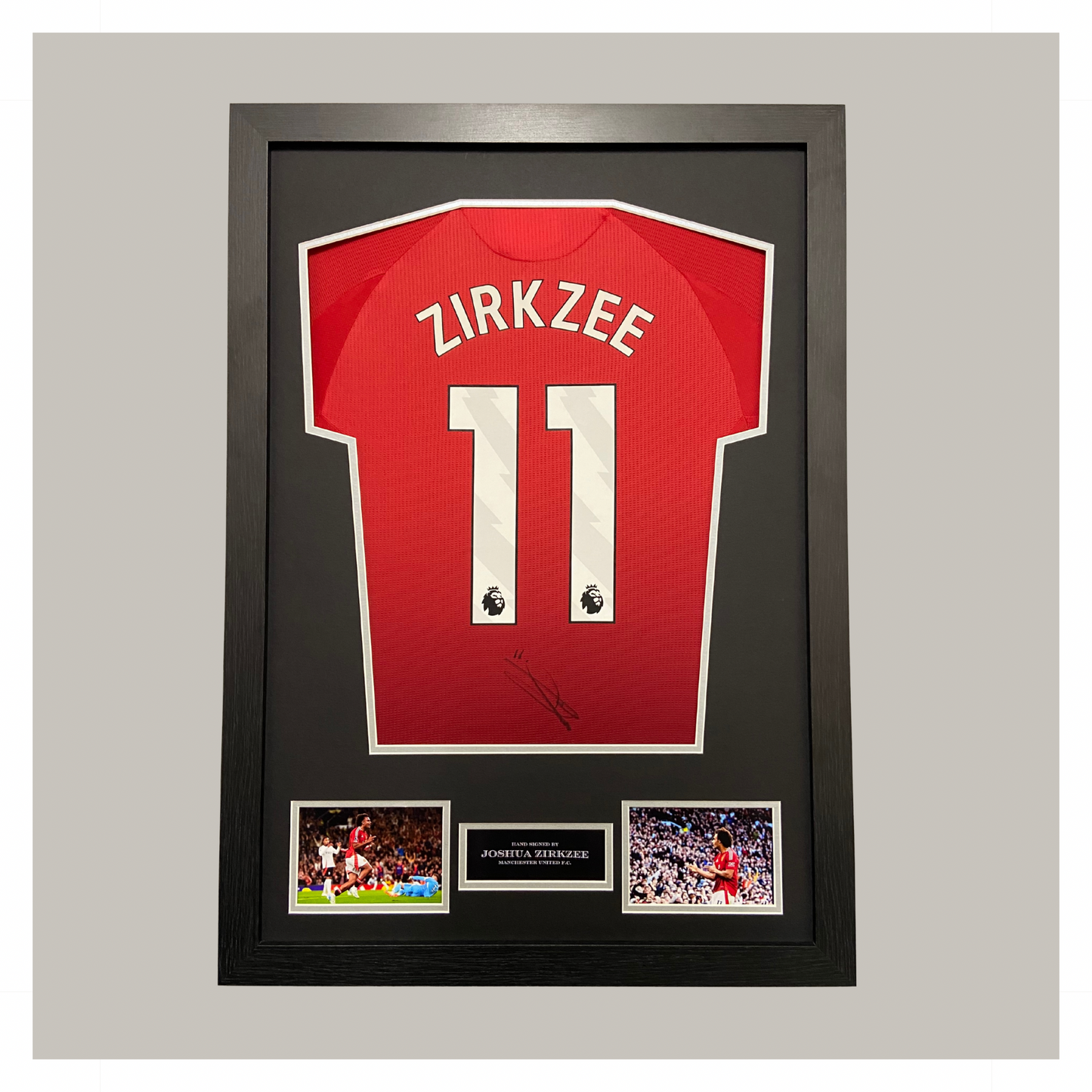 JOSHUA ZIRKZEE SIGNED AND FRAMED SHIRT