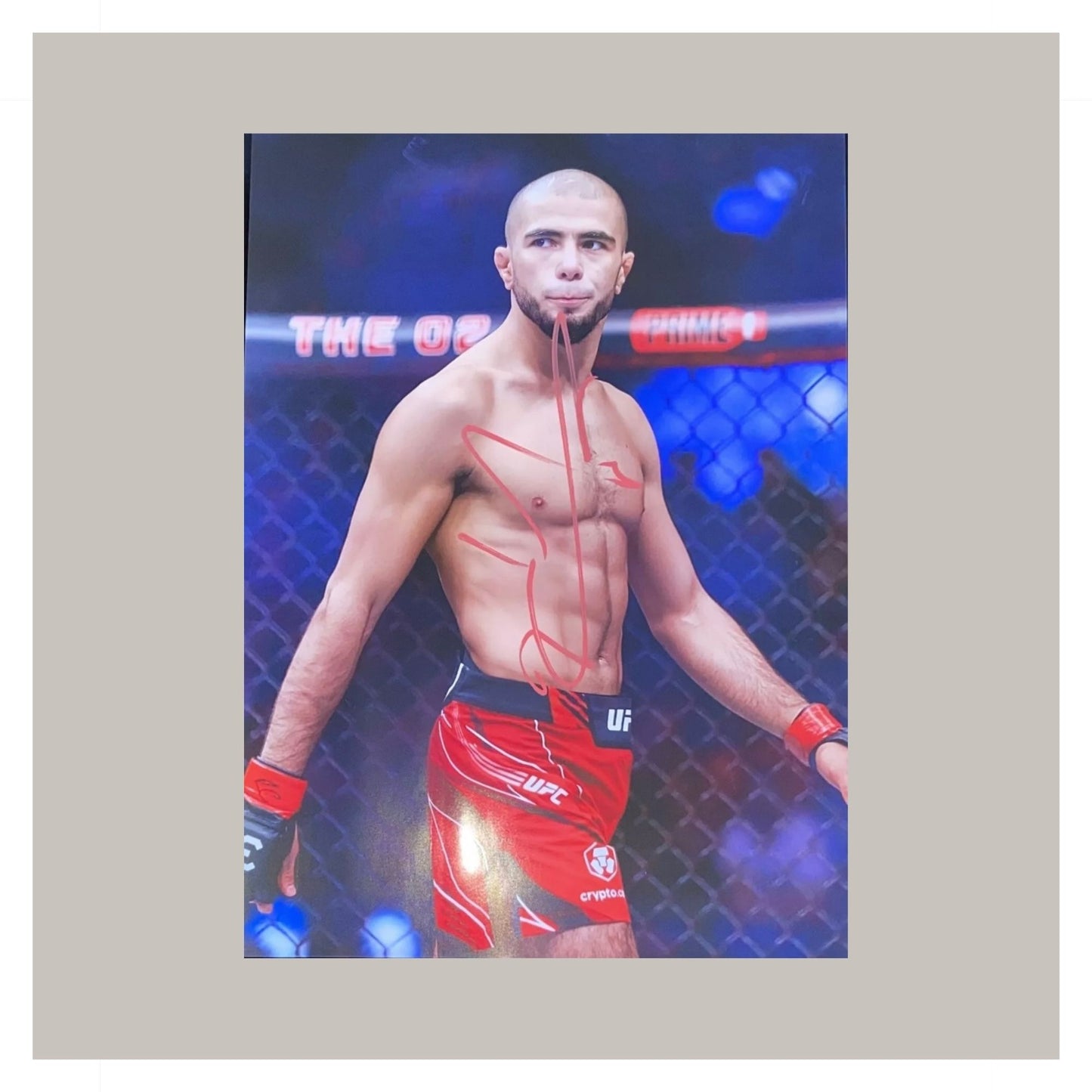 MUHAMMAD MOKAEV HAND SIGNED A4 PHOTO