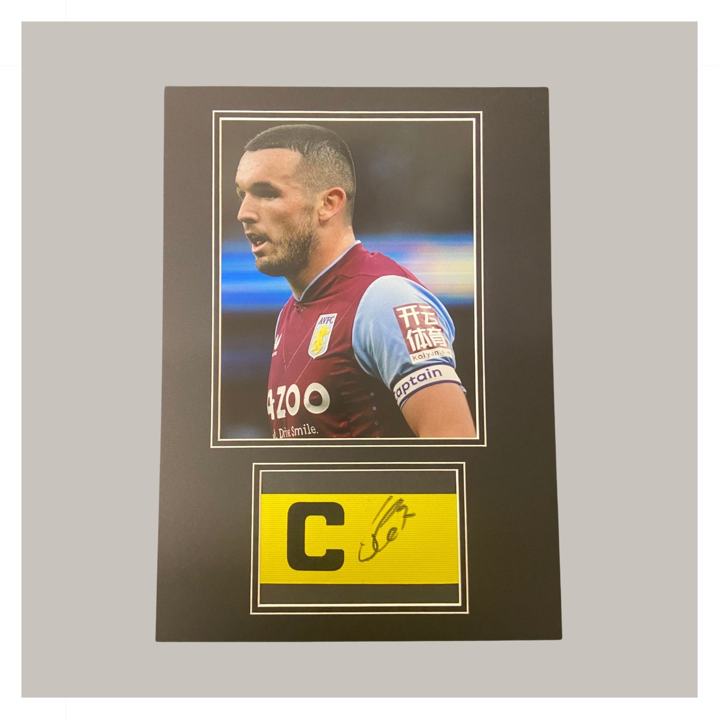 JOHN MCGINN CAPTAINS ARMBAND MOUNTED DISPLAY