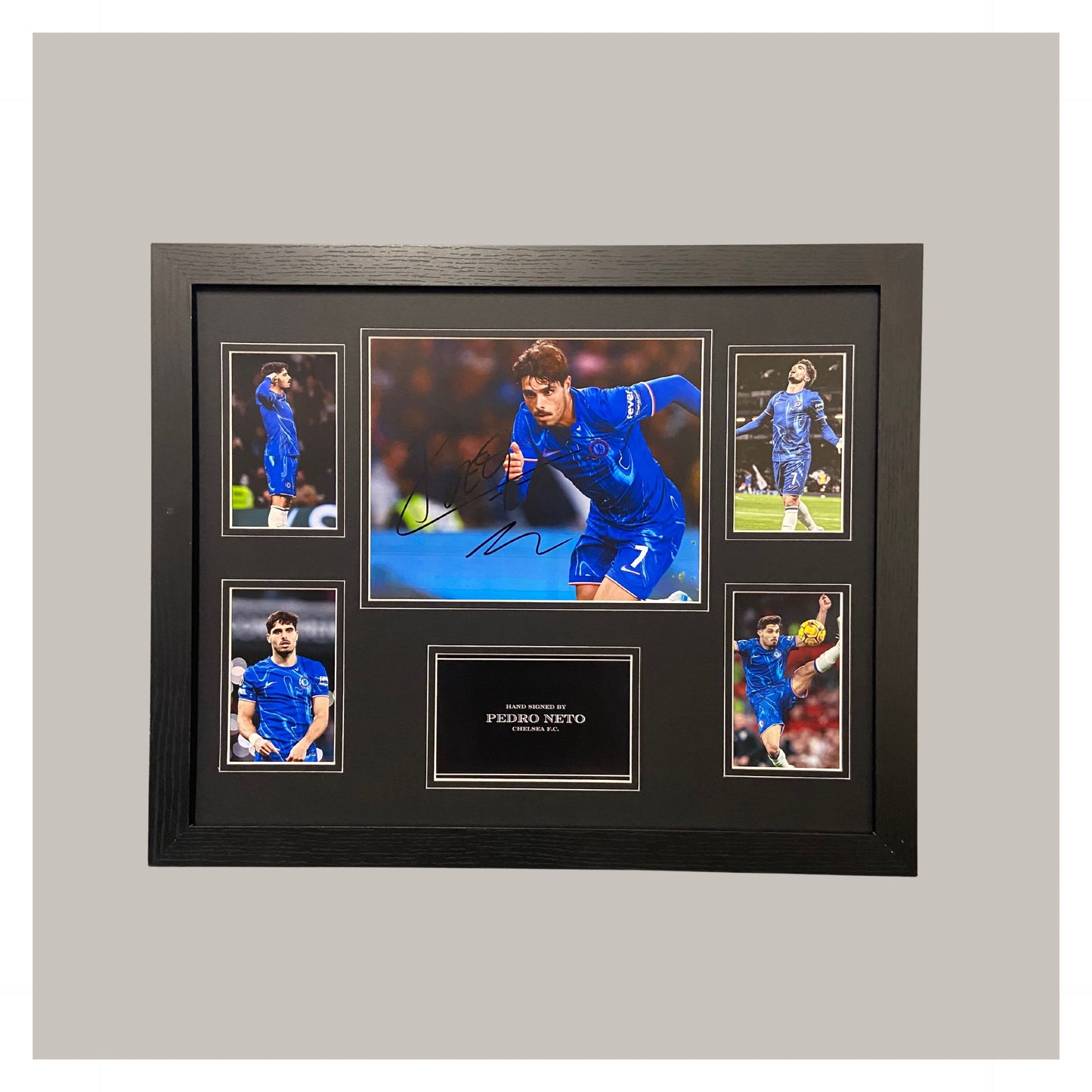 PEDRO NETO SIGNED PHOTO MOUNTED DISPLAY