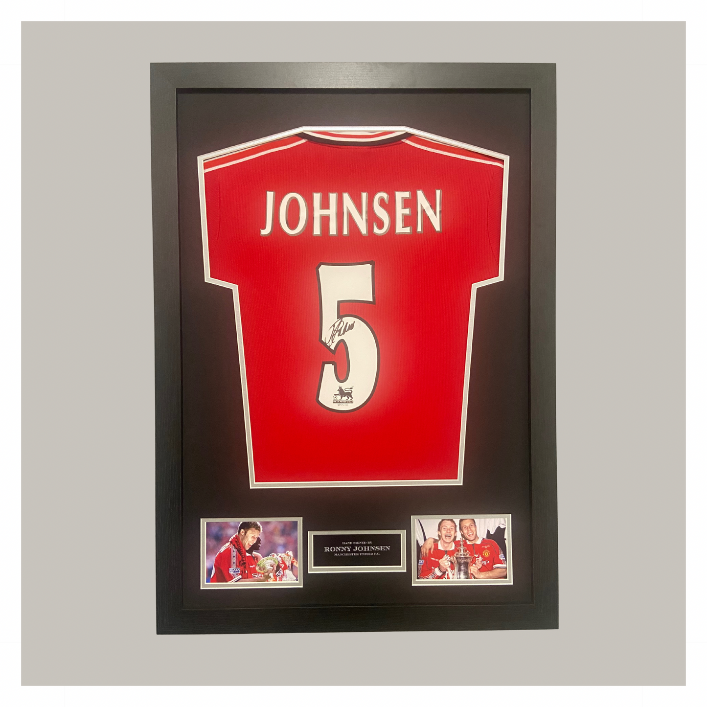 RONNY JOHNSEN FRAMED SHIRT DISPLAY