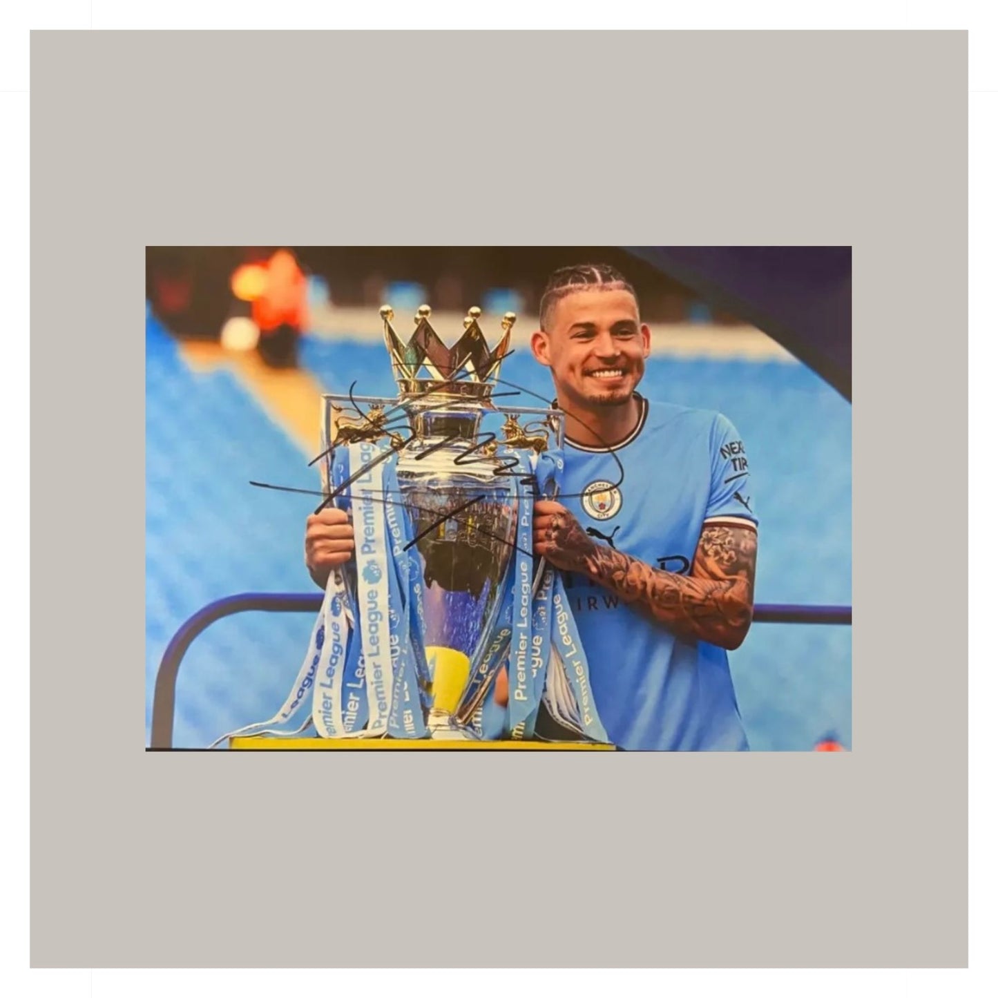 KALVIN PHILLIPS HAND SIGNED A4 PHOTO
