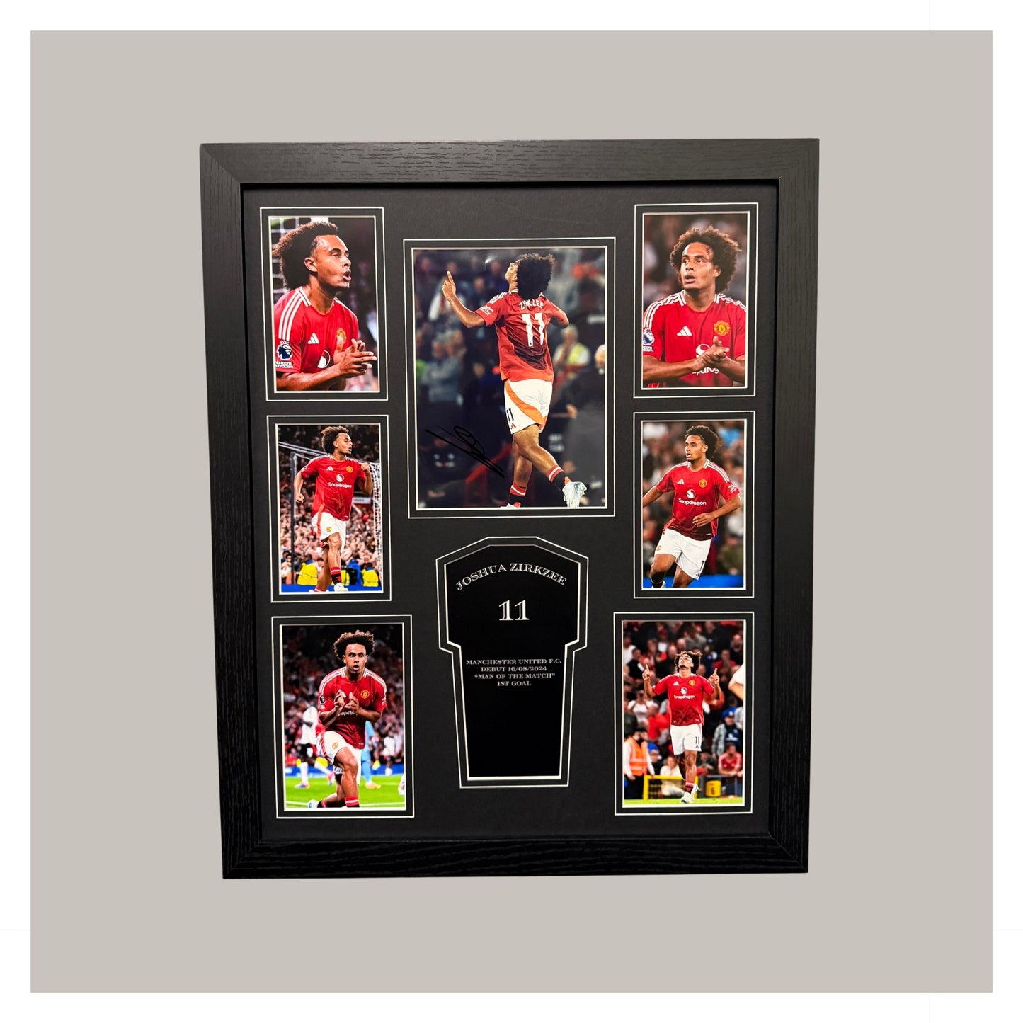 JOSHUA ZIRKZEE SIGNED 8X6 PHOTO MOUNTED DISPLAY