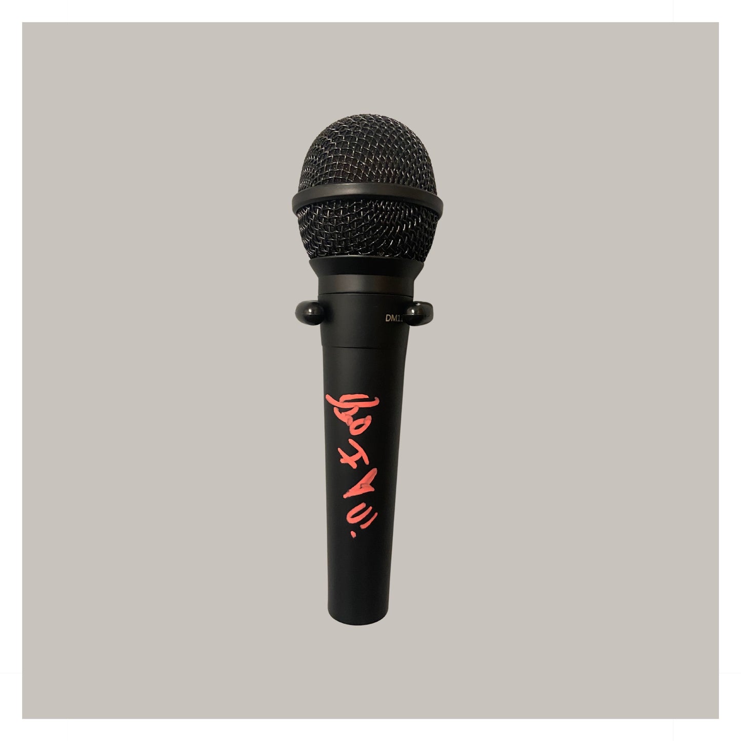 HAND SIGNED TEDDY SWIMS MICROPHONE