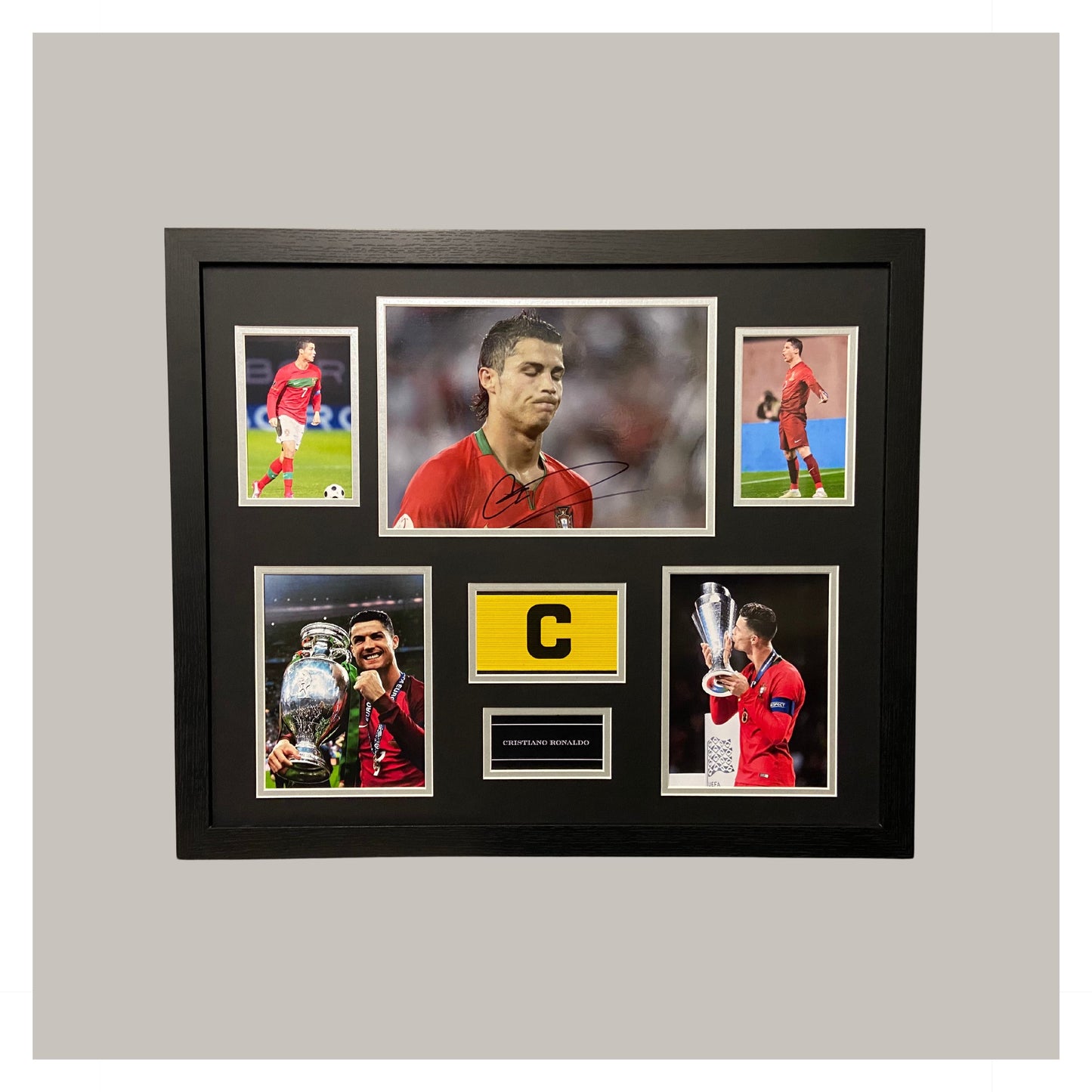 HAND SIGNED CRISTIANO RONALDO PORTUGAL DISPLAY