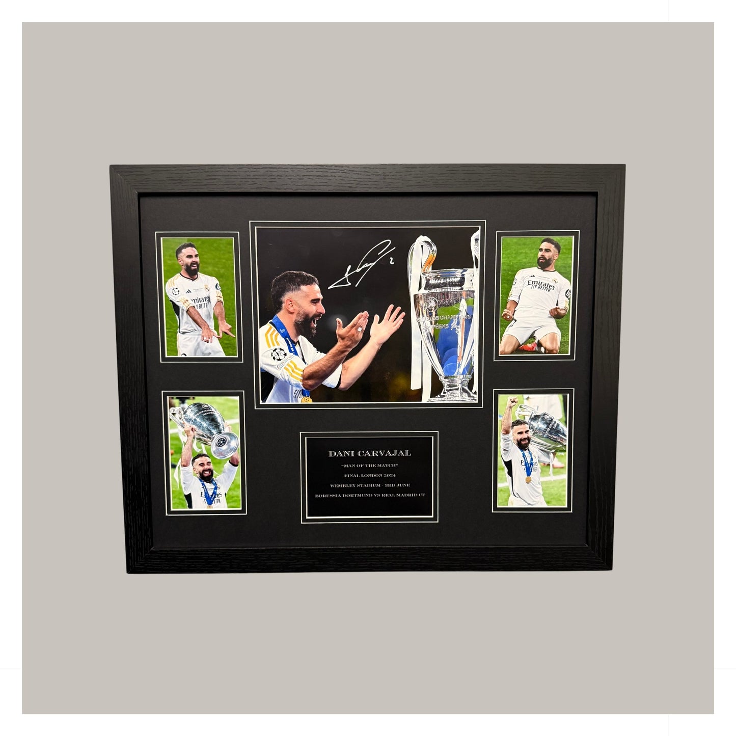 HAND SIGNED DANI CARVAJAL CHAMPIONS LEAGUE DISPLAY