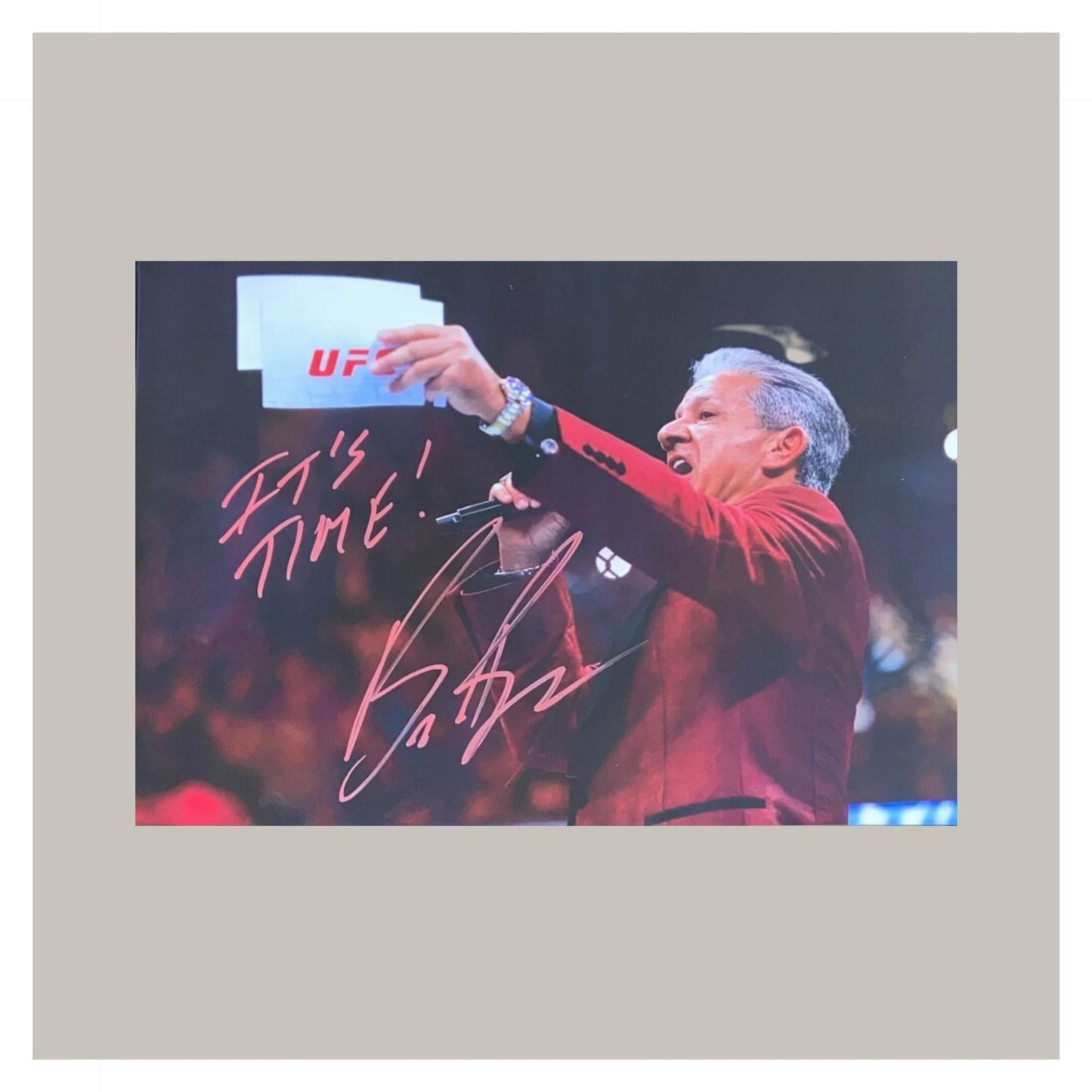 BRUCE BUFFER HAND SIGNED A4 PHOTO