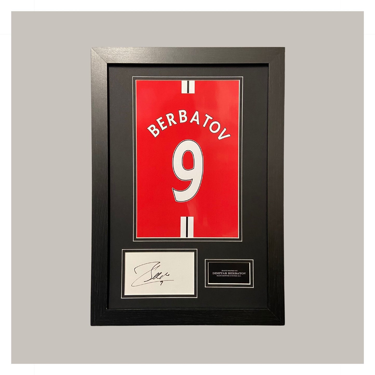DIMITAR BERBATOV MOUNTED DISPLAY