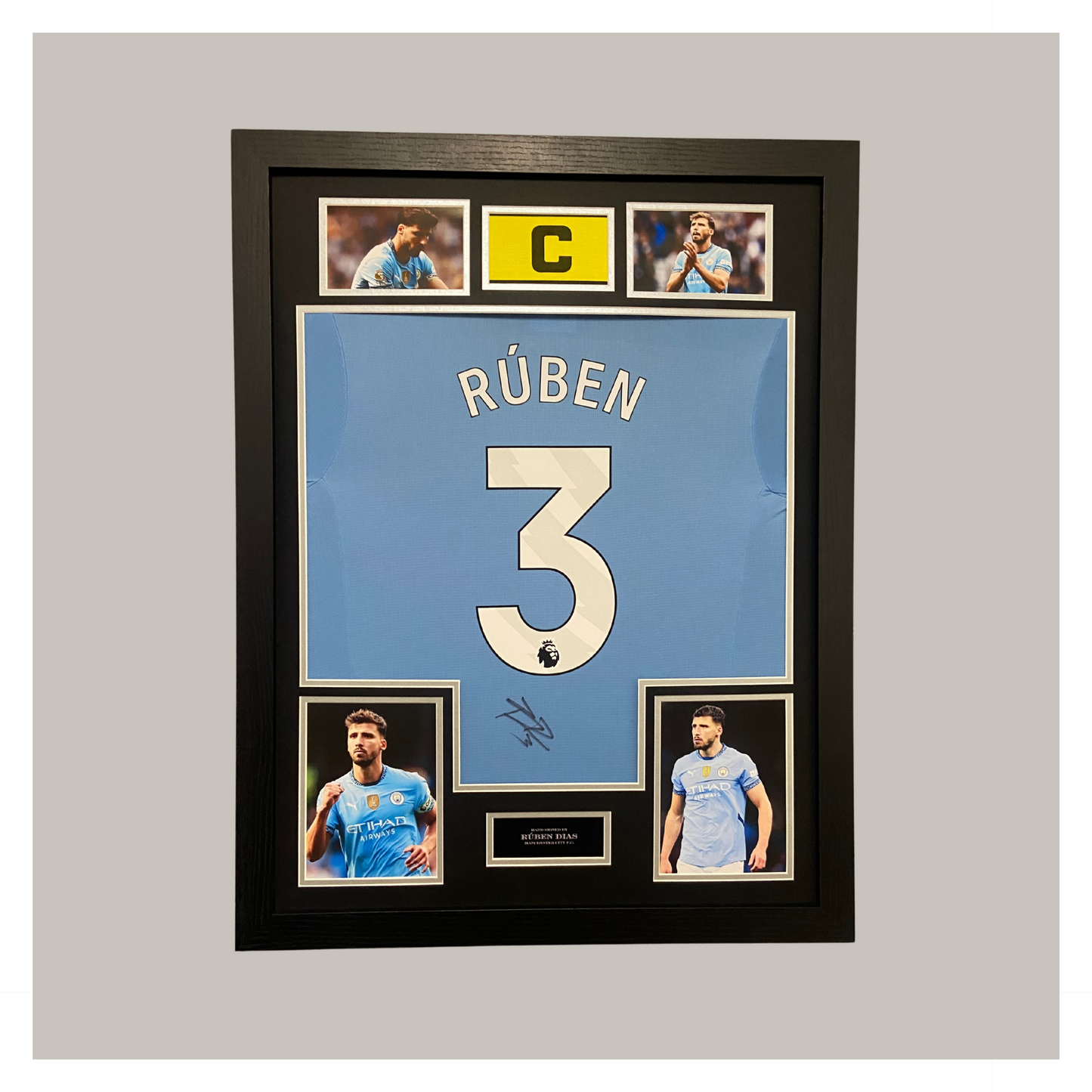 RUBEN DIAS SIGNED AND FRAMED SHIRT