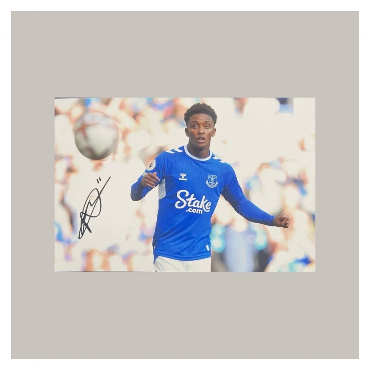 DEMARAI GREY HAND SIGNED A4 PHOTO