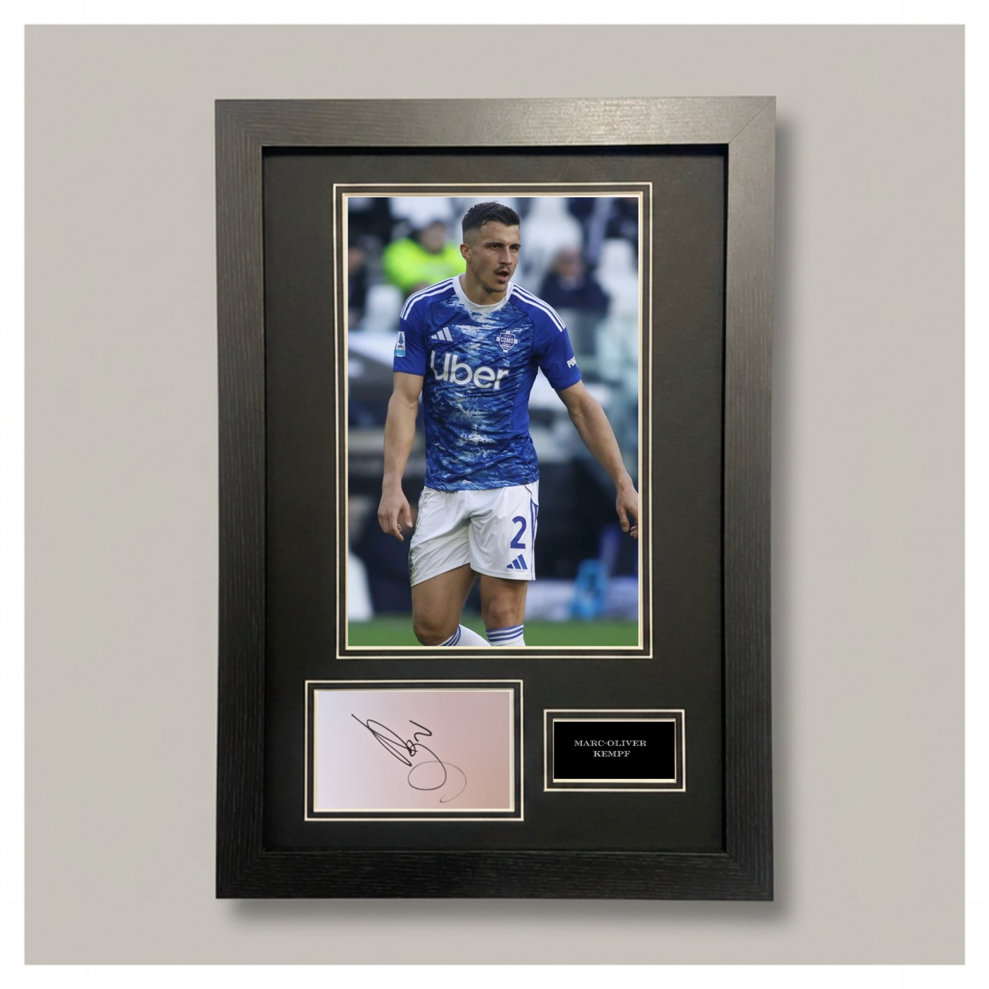 MARC-OLIVER KEMPF SIGNED PHOTO MOUNTED DISPLAY COMO 1907