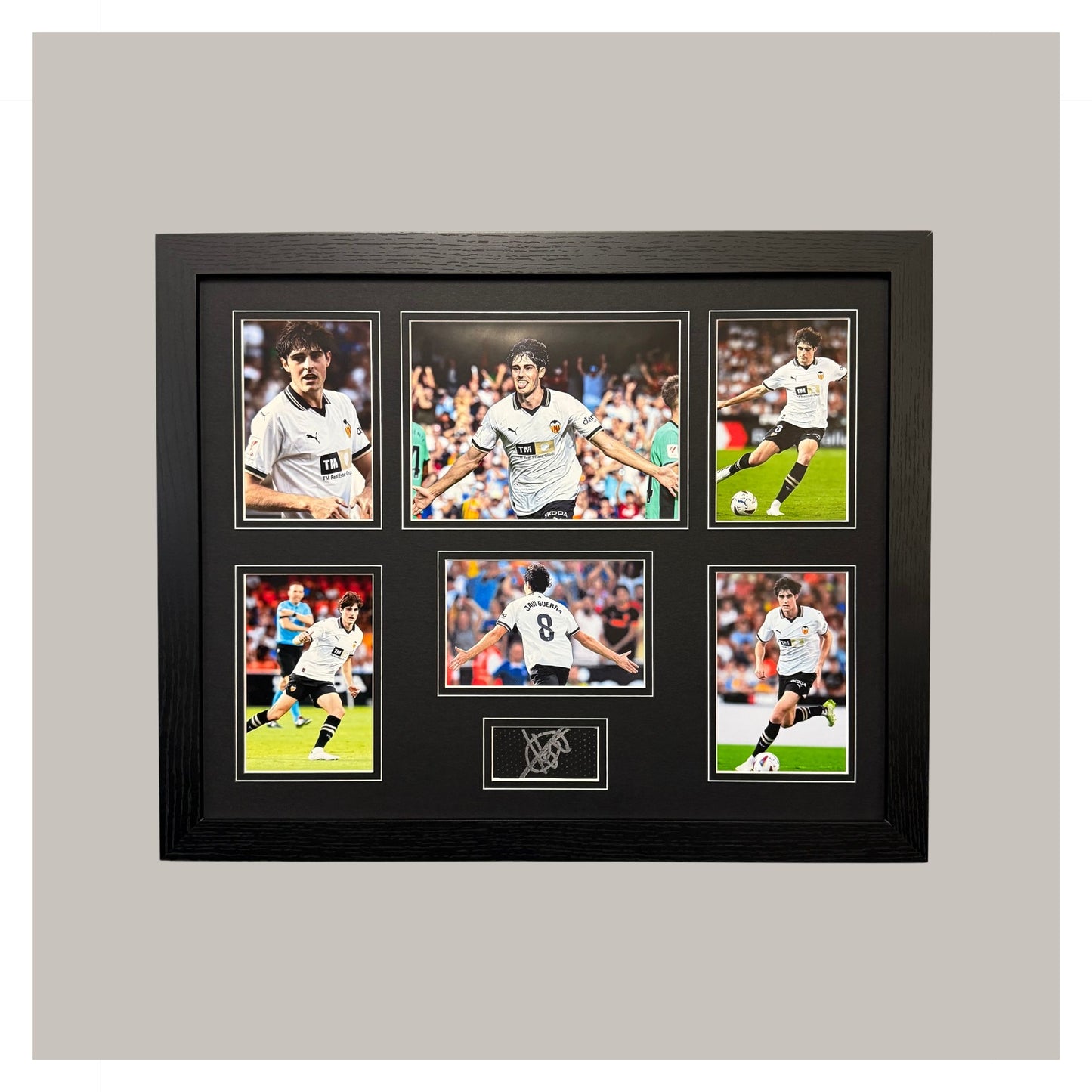 JAVI GUERRA SIGNED PHOTO MOUNTED DISPLAY