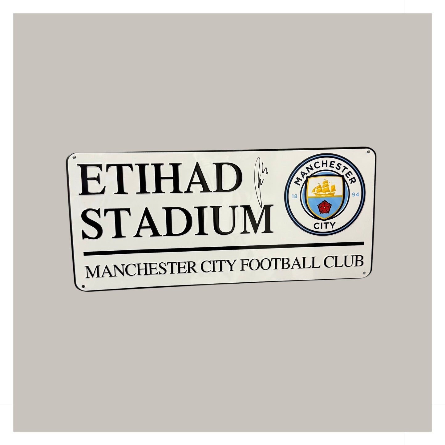 RODRI SIGNED ROAD SIGN