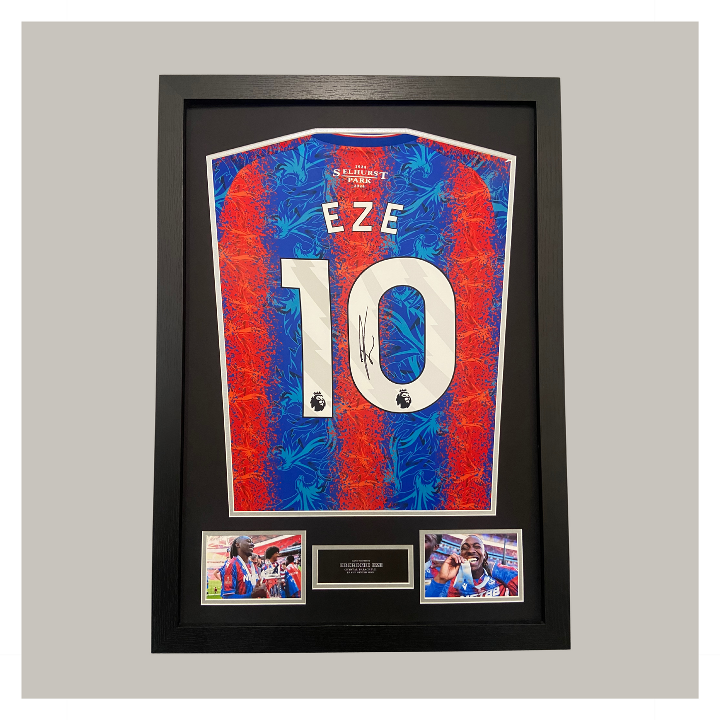 EBERECHI EZE CRYSTAL PALACE FRAMED SHIRT DISPLAY