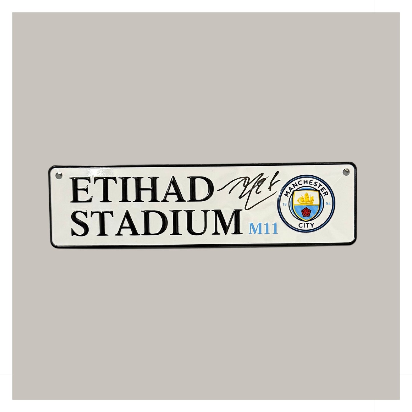 MATHEUS NUNES SIGNED MINI ROAD SIGN