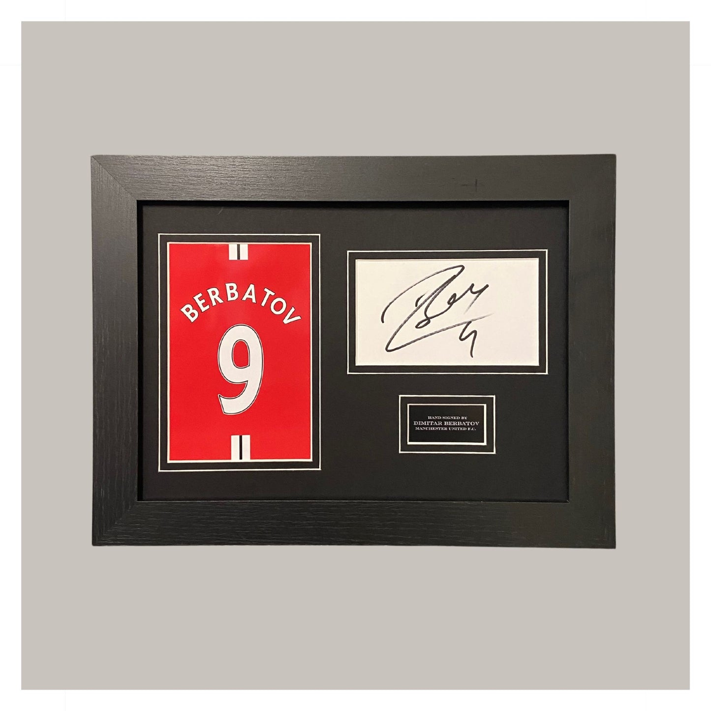 DIMITAR BERBATOV MOUNTED DISPLAY