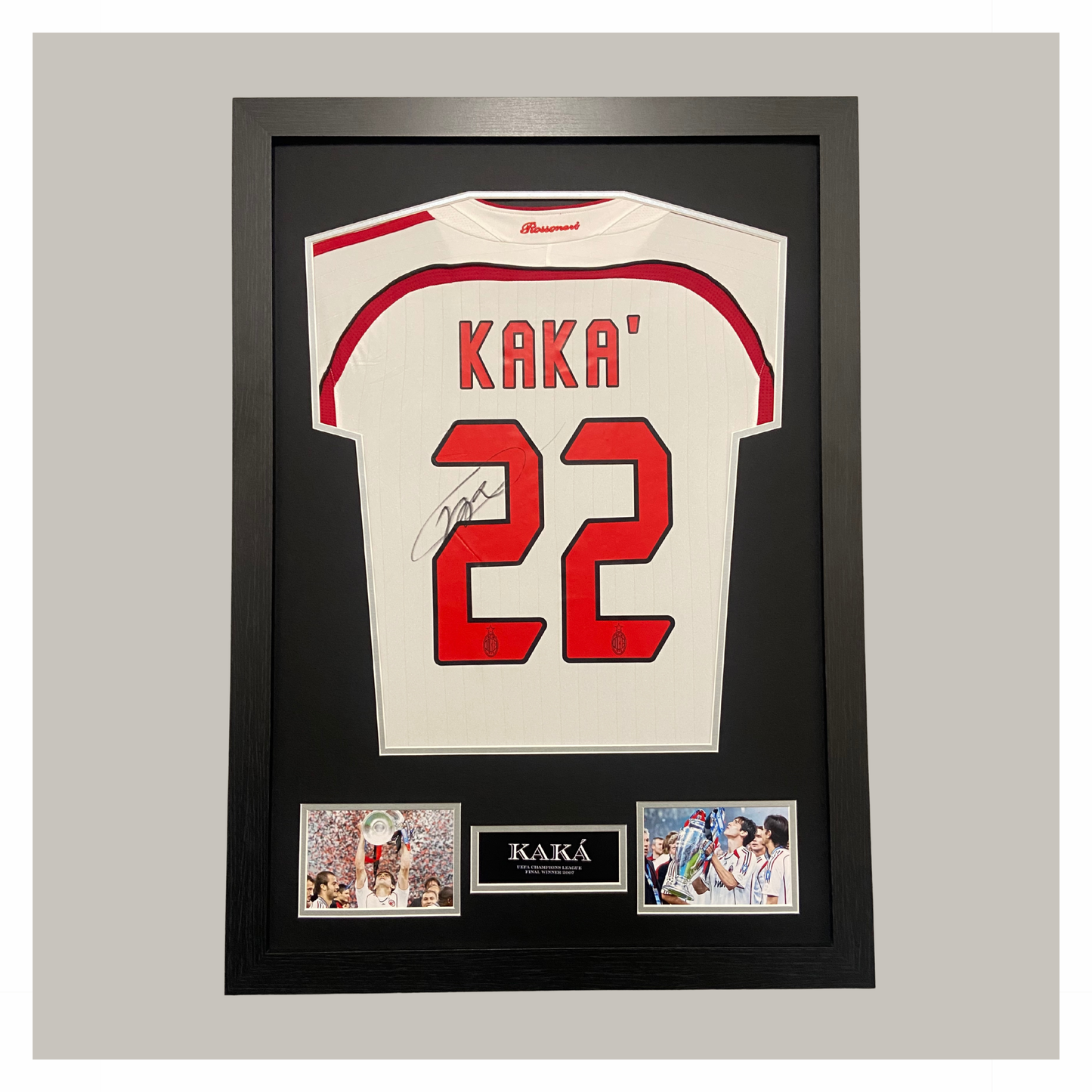 *KAKA* SIGNED AND FRAMED SHIRT