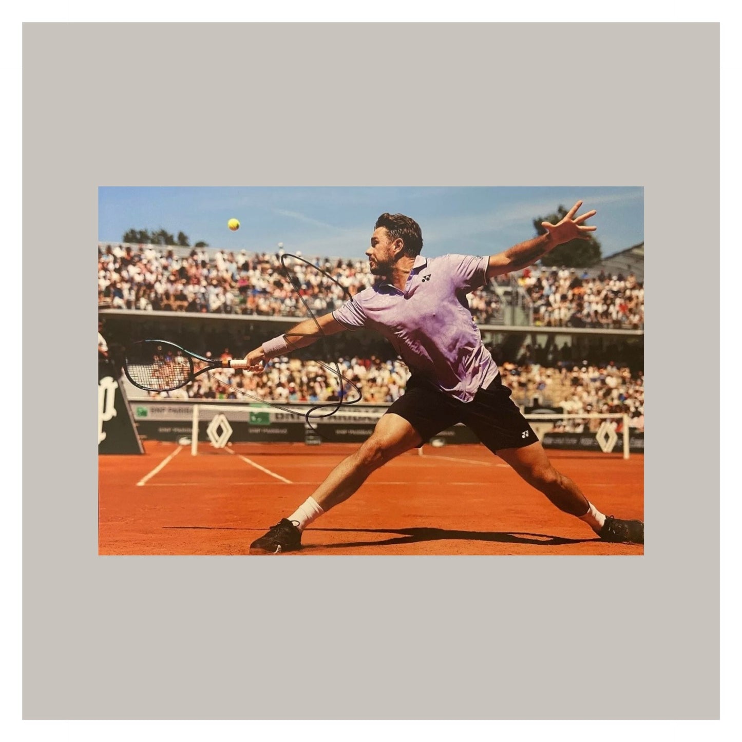 STAN WAWRINKA HAND SIGNED A4 PHOTO