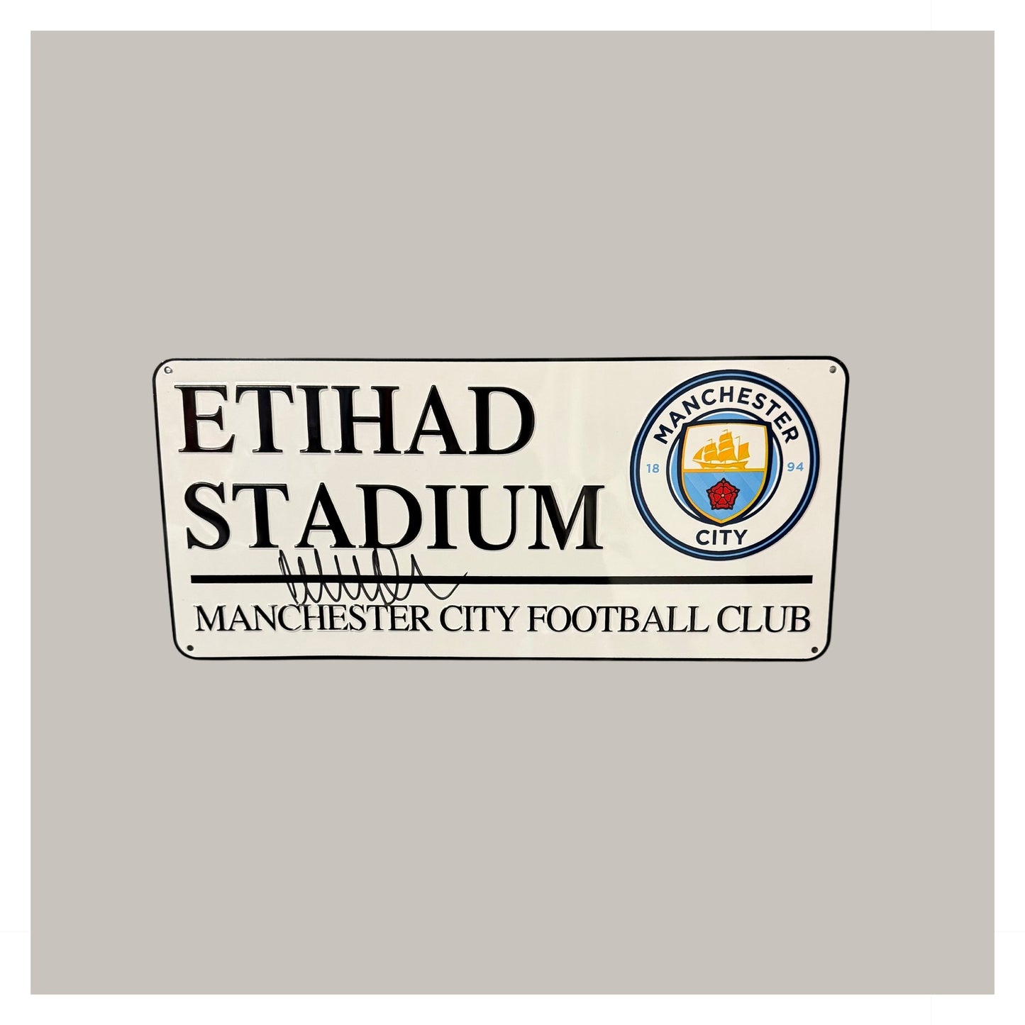 KYLE WALKER SIGNED ROAD SIGN