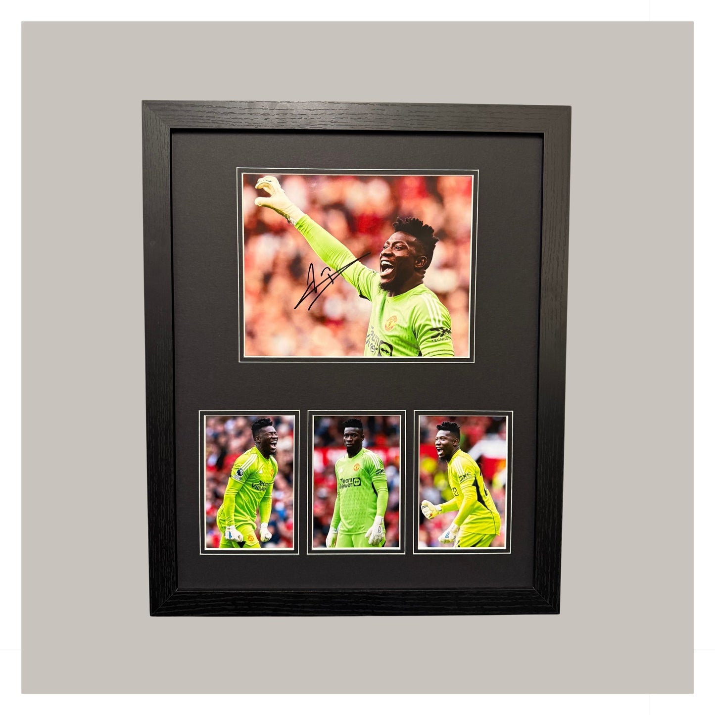 ONANA SIGNED 10X8 PHOTO MOUNTED DISPLAY