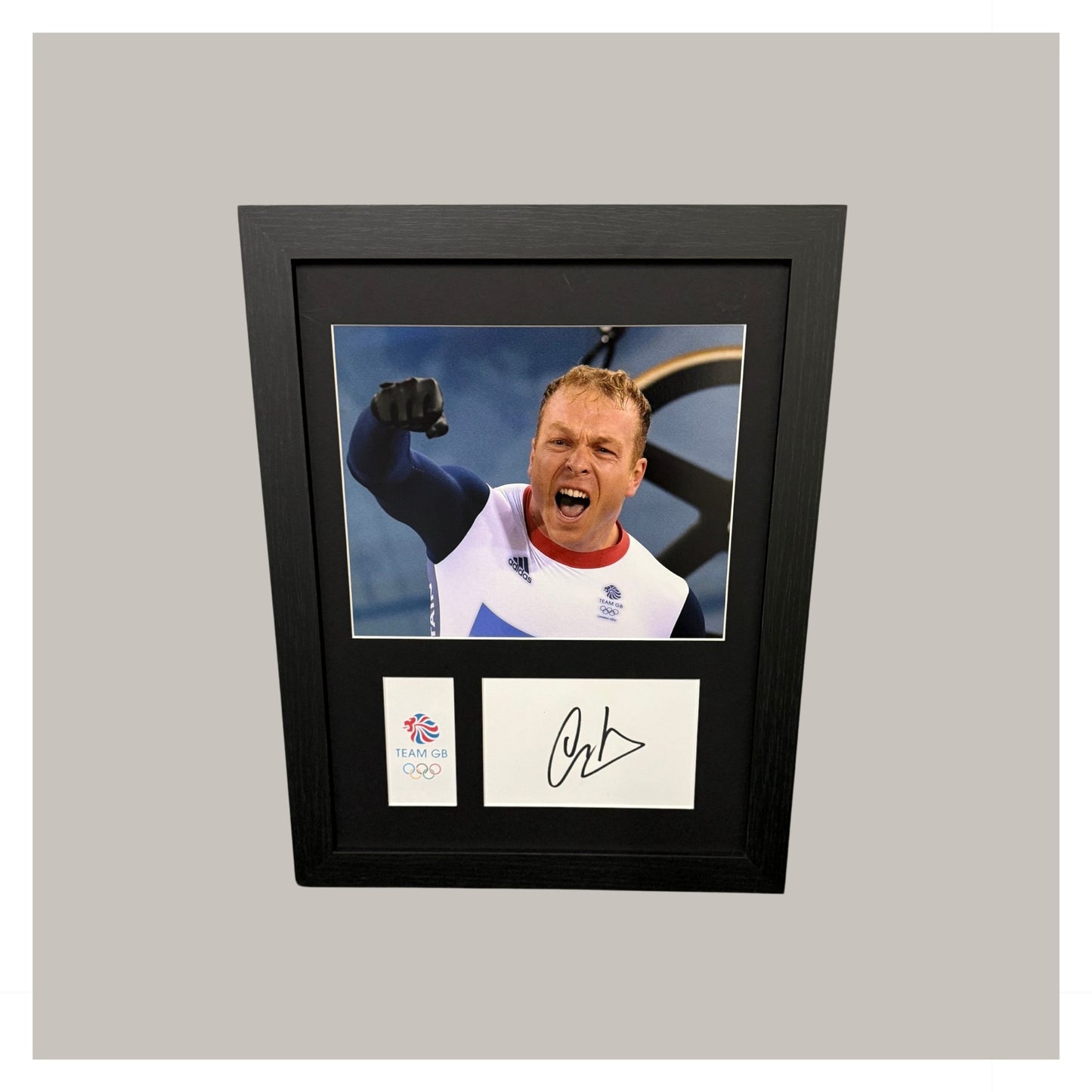 SIR CHRIS HOY MOUNTED DISPLAY