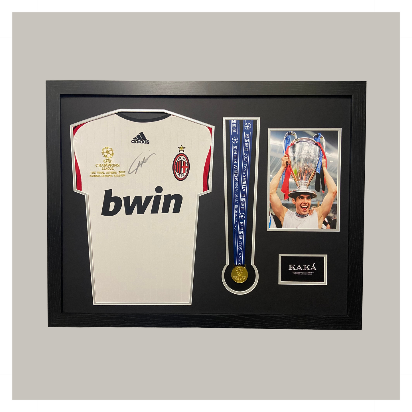 *KAKA* SIGNED AND FRAMED SHIRT