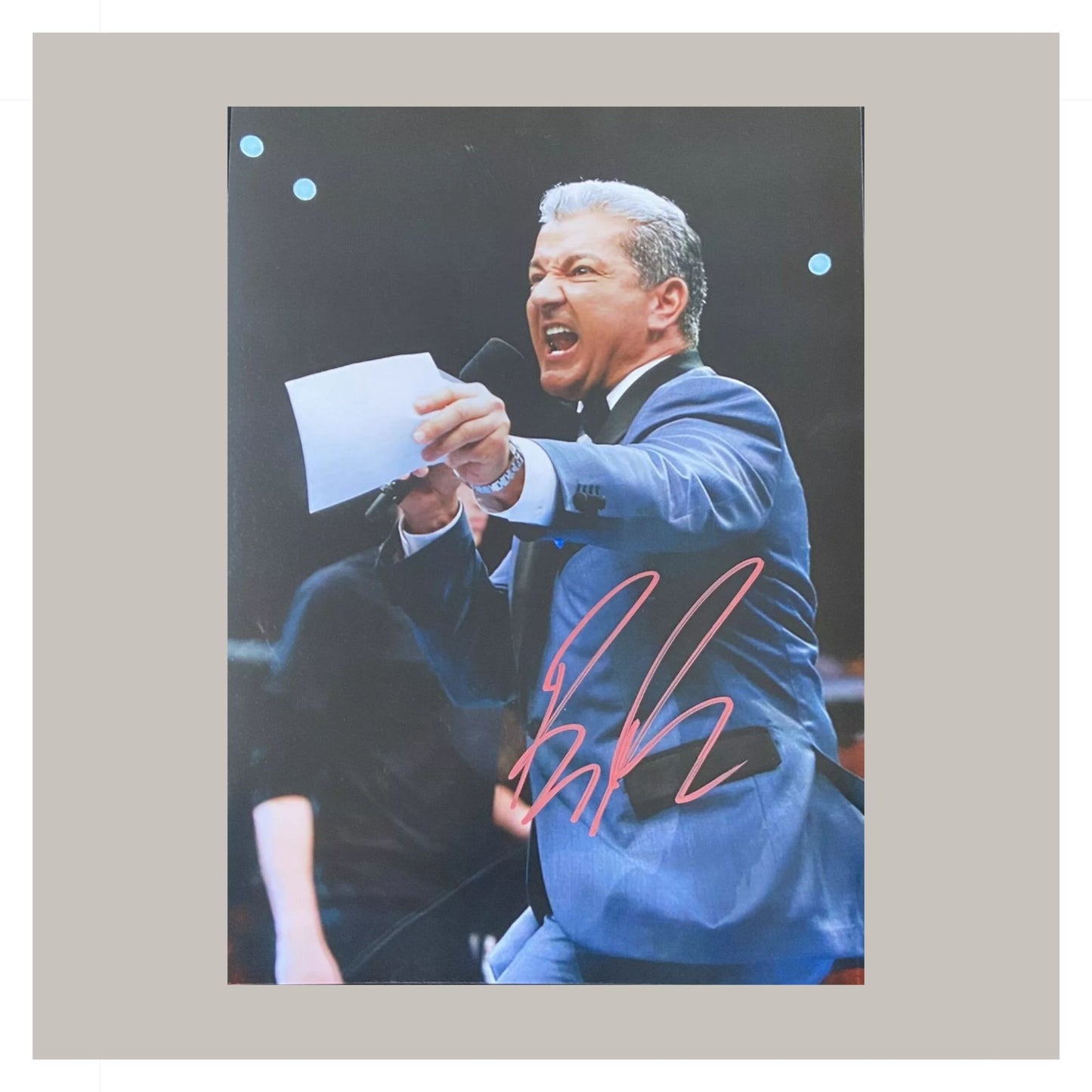 BRUCE BUFFER HAND SIGNED A4 PHOTO