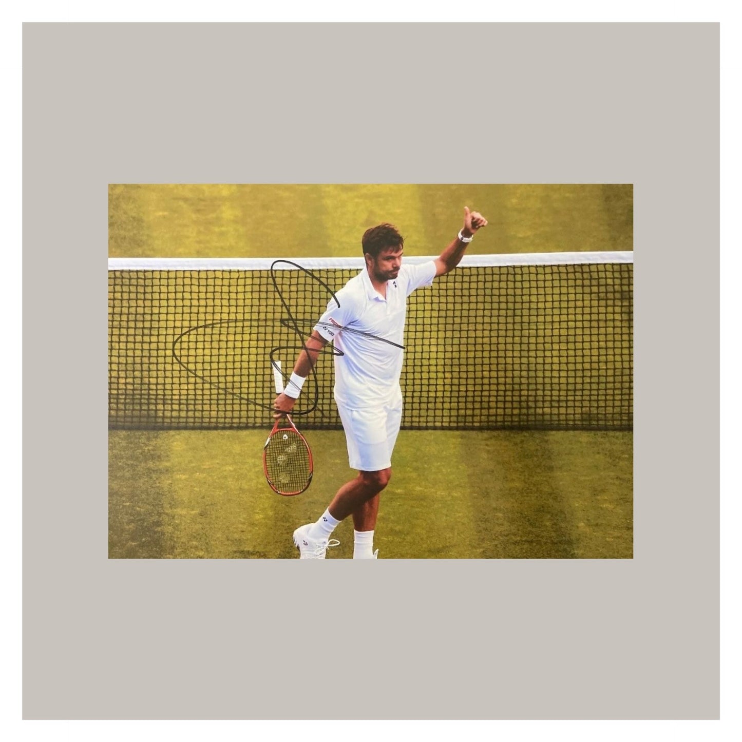 STAN WAWRINKA HAND SIGNED A4 PHOTO