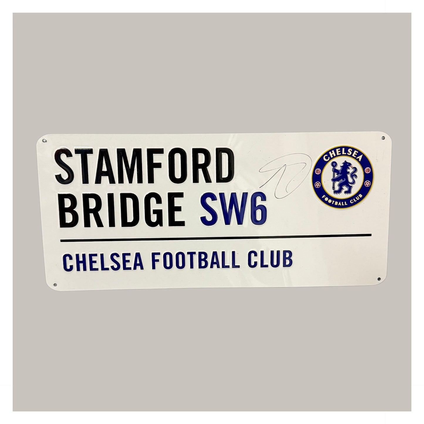 ASHLEY COLE SIGNED ROAD SIGN