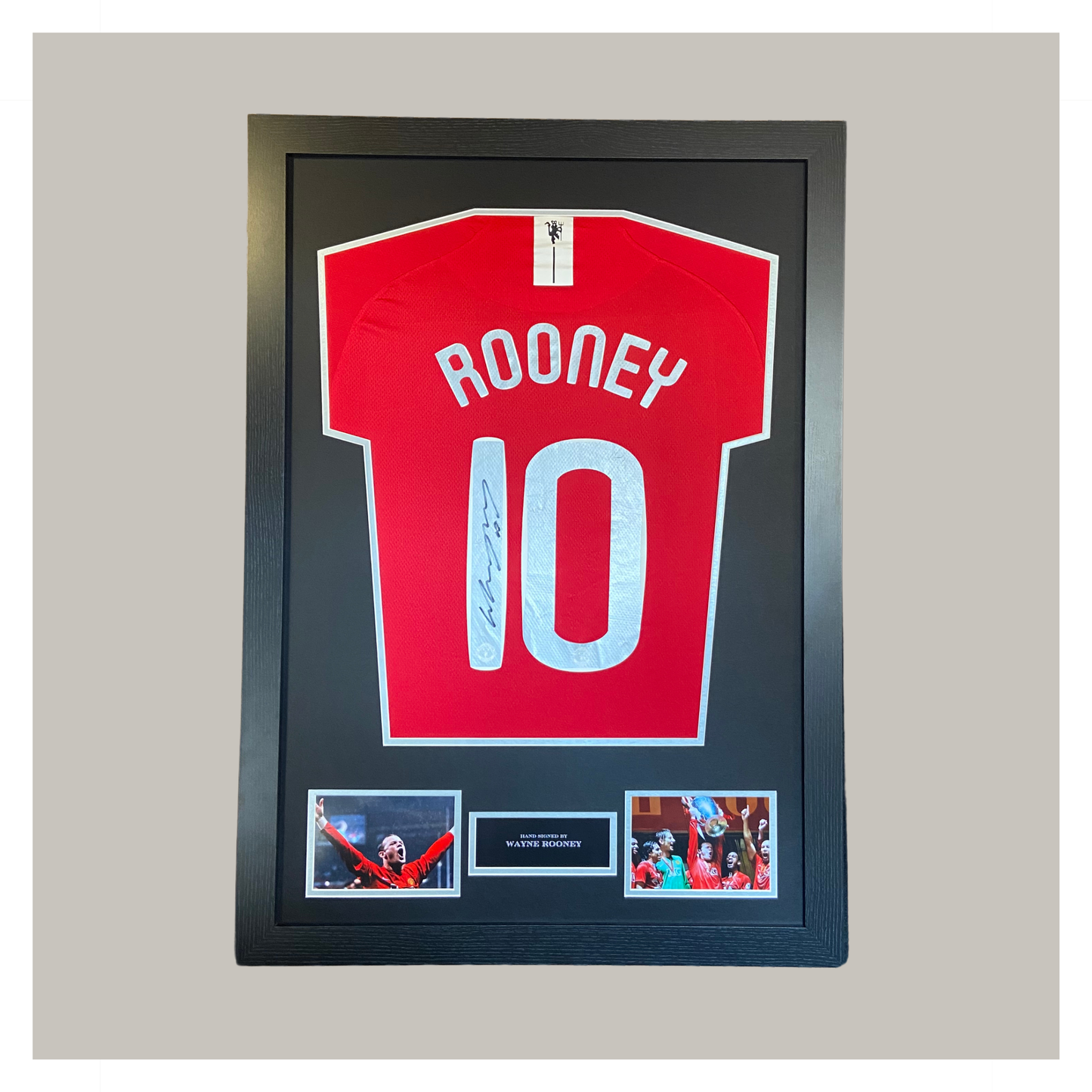HAND SIGNED WAYNE ROONEY FRAMED SHIRT DISPLAY