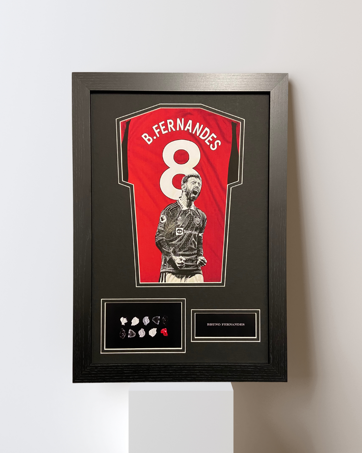 BRUNO FERNANDES HAND-PAINTED MINI SHIRT DISPLAY