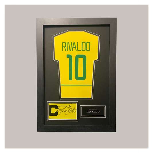 RIVALDO CAPTAINS ARMBAND MINI SHIRT MOUNTED DISPLAY