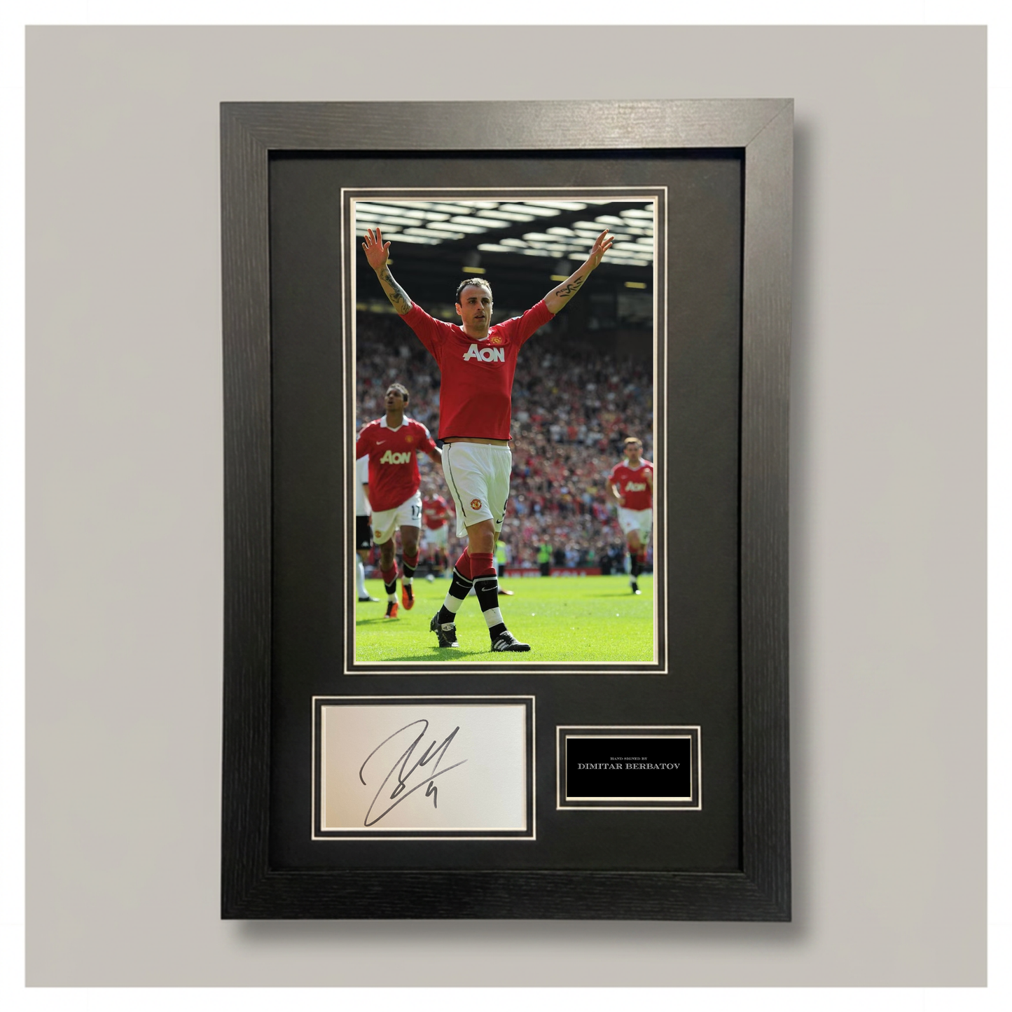 DIMITAR BERBATOV MOUNTED DISPLAY