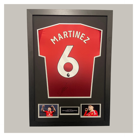 LISANDRO MARTÍNEZ SIGNED AND FRAMED SHIRT