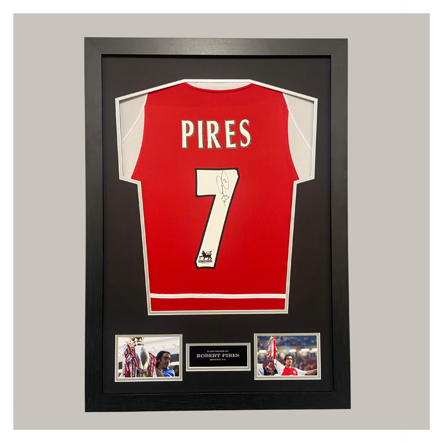 ROBERT PIRES SIGNED AND FRAMED SHIRT