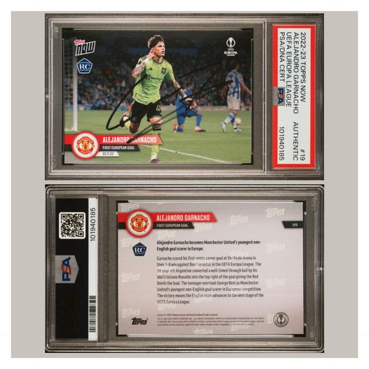 ALEJANDRO GARNACHO ROOKIE Topps Signed Card – PSA Authenticated Autograph