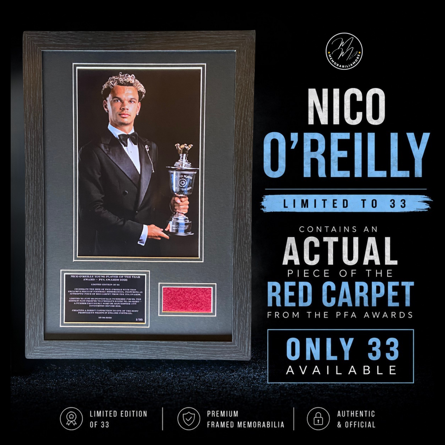 NICO O'REILLY PFA RED CARPET DISPLAY