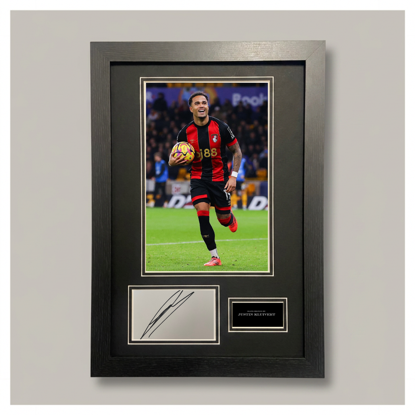 JUSTIN KLUIVERT MOUNTED DISPLAY