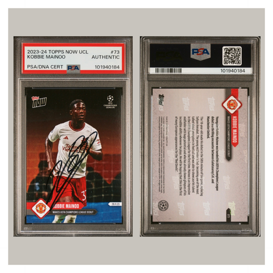 KOBBIE MAINOO DEBUT Topps Signed Card – PSA Authenticated Autograph