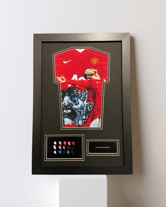 ROONEY HAND-PAINTED MINI SHIRT DISPLAY