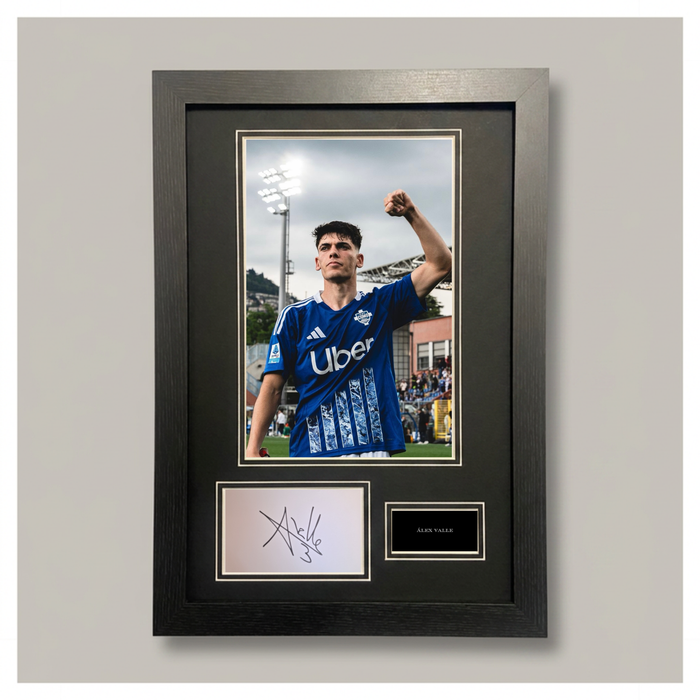 Álex Valle ALEX VALLE SIGNED PHOTO MOUNTED DISPLAY COMO 1907