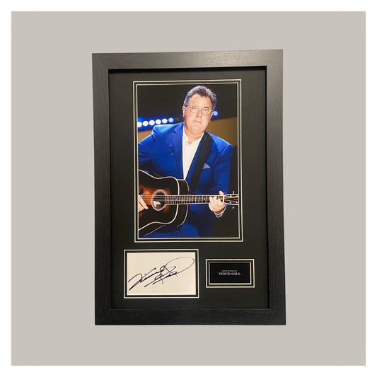 VINCE GILL HAND SIGNED DISPLAY
