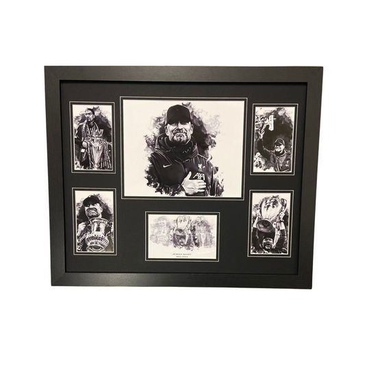 JURGEN KLOPP DIGITAL ART MOUNTED DISPLAY