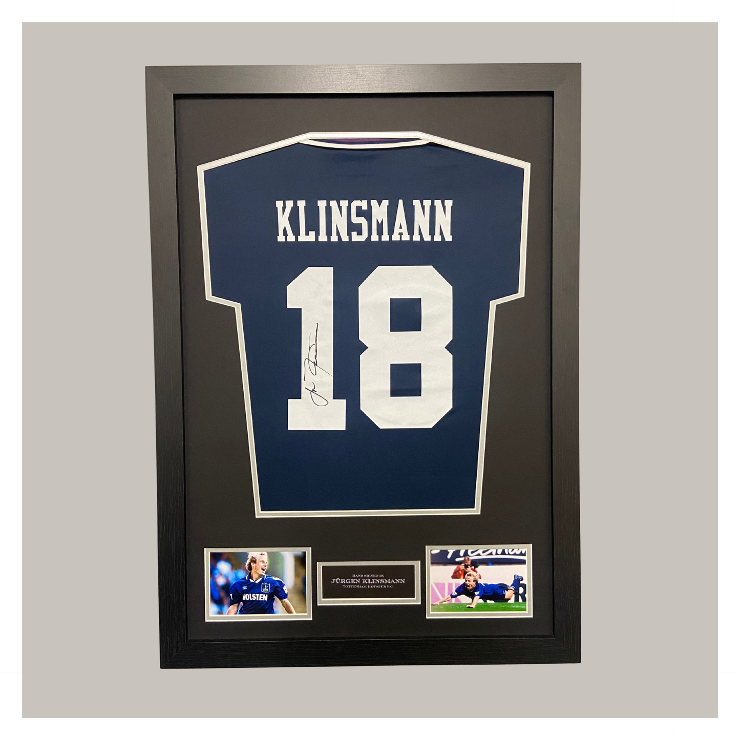 JURGEN KLINSMANN SIGNED AND FRAMED SHIRT