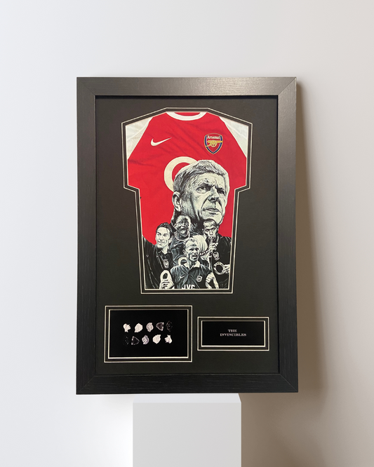 THE INVINCIBLE’S HAND-PAINTED MINI SHIRT DISPLAY